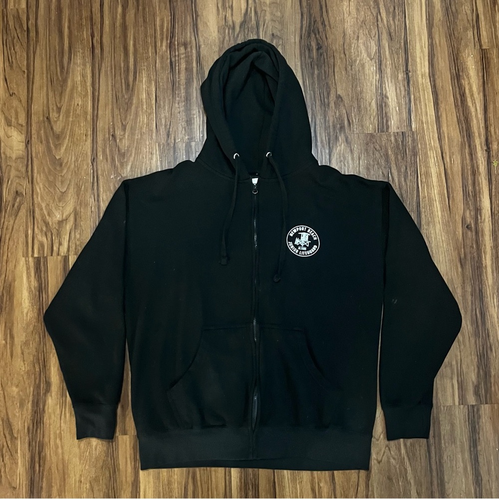 Quiksilver Men’s Black Junior Life Guard Hoodie with Logo